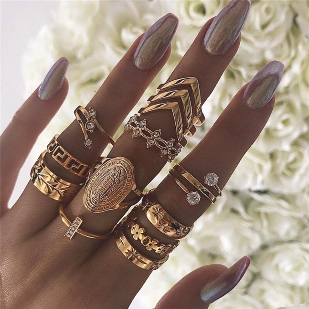 Unike Premium Pack of 8 to 12 Rings