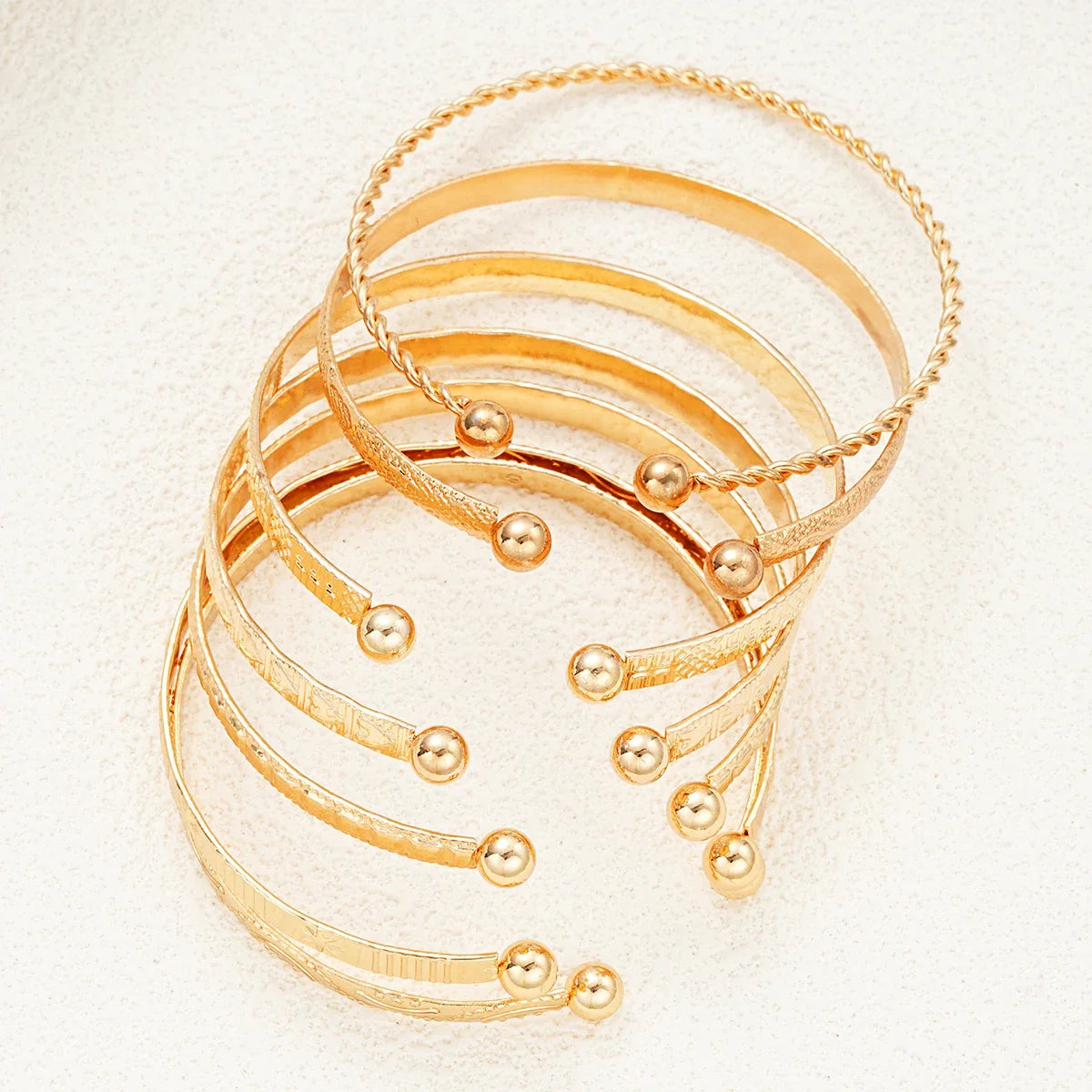 Gold Bracelets Set Maya