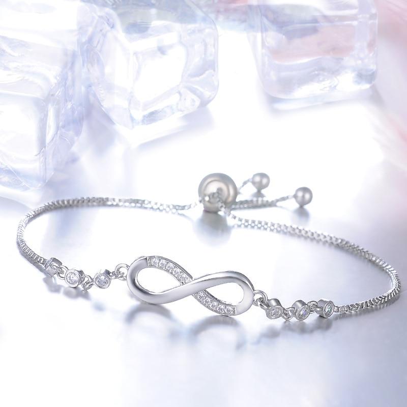 Adjustable Infinify Bracelet in Silver