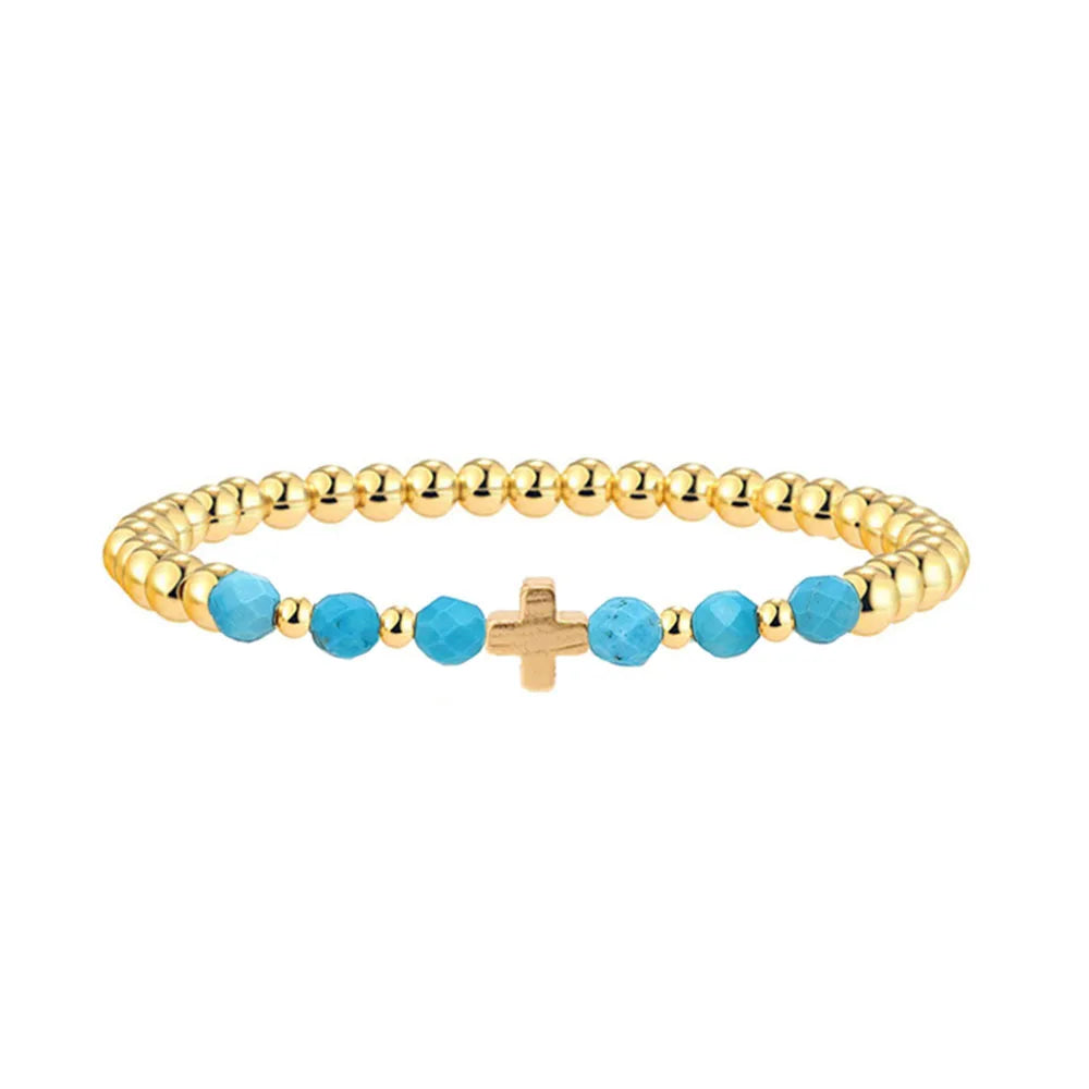 Vintage Turquoise Bead Bracelet