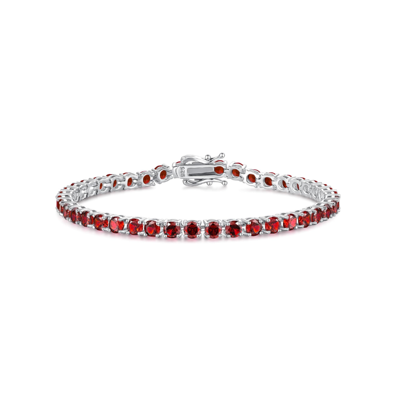 Rubi Tennis Bracelet | White Gold