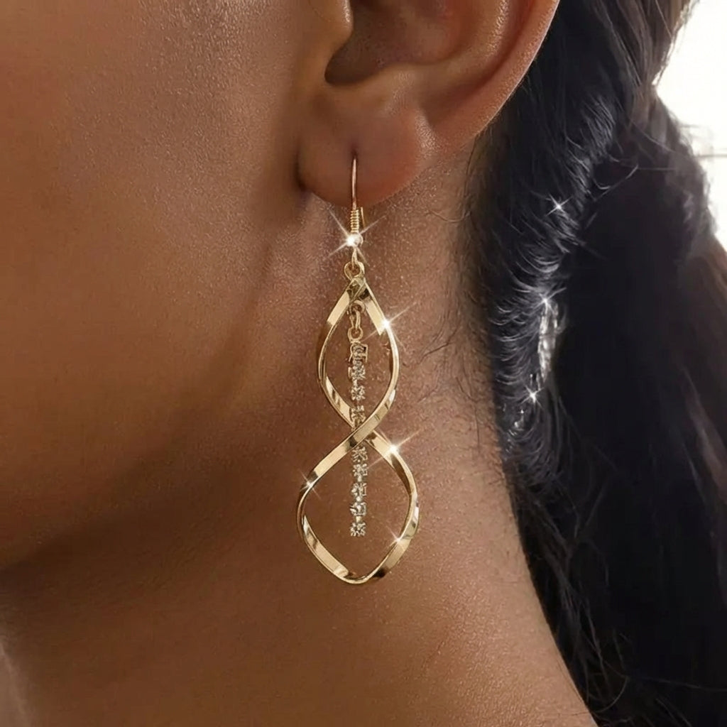 Sunbeam Spiral Earrings | Gold