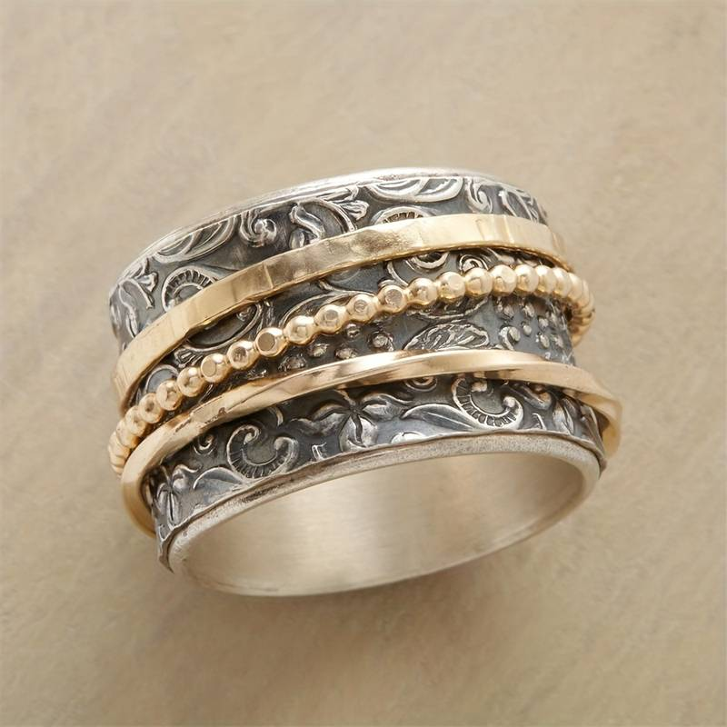 Antique Silver & Gold Vintage Ring