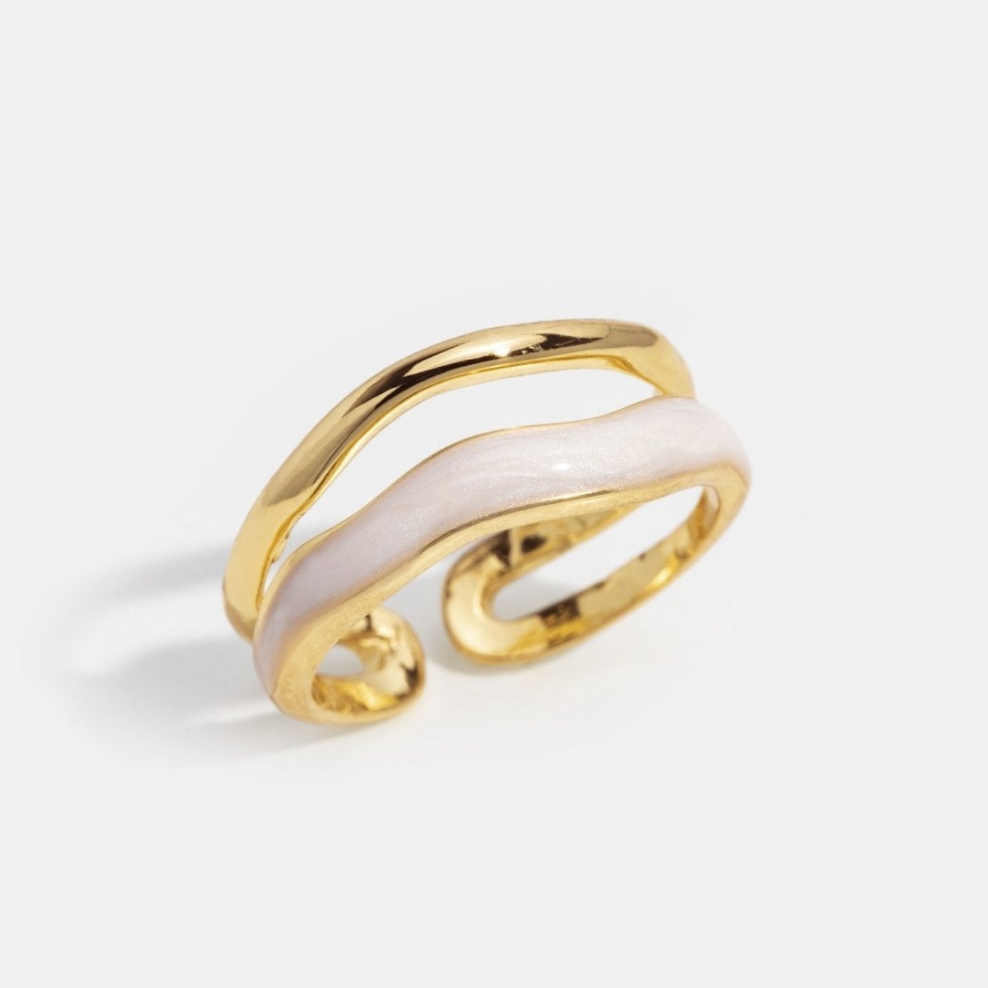 Goldern Sahara Ring with Layers