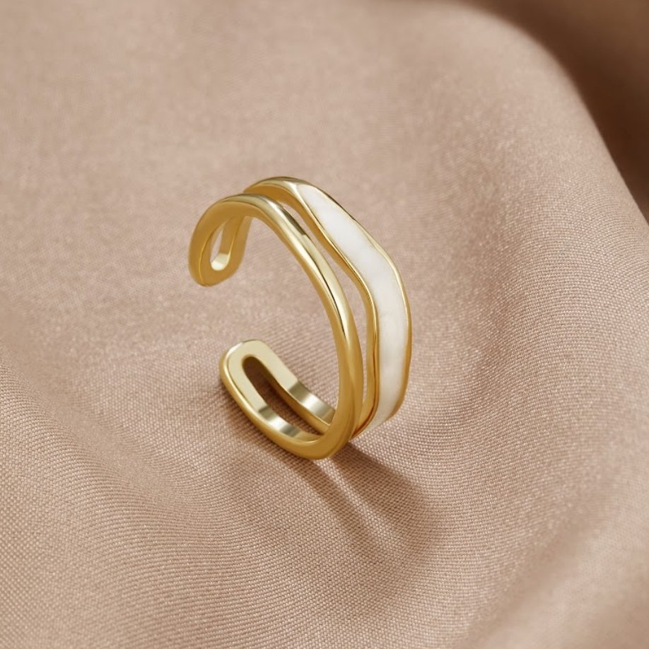 Golden Sahar Ring with Layers