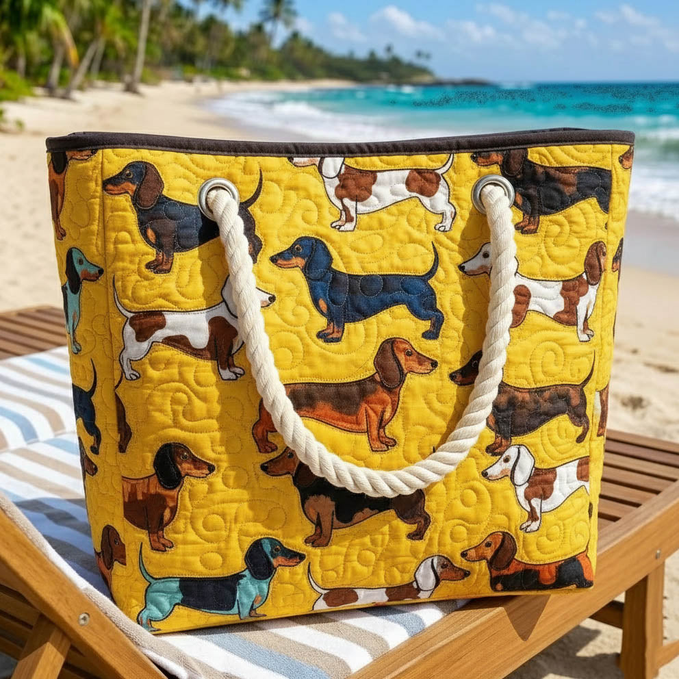 Padded Beach Bag for Dachshunds
