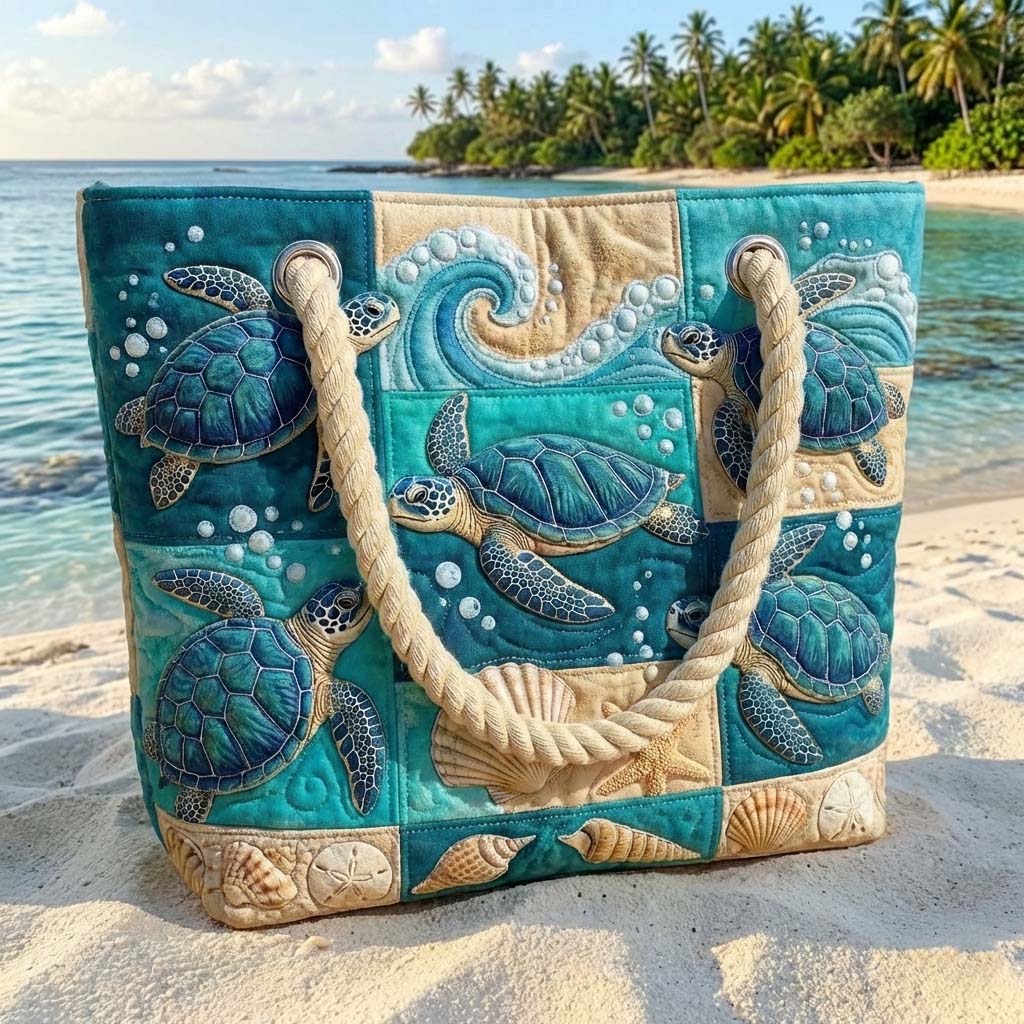 Padded Beach Bag Turtle Bay