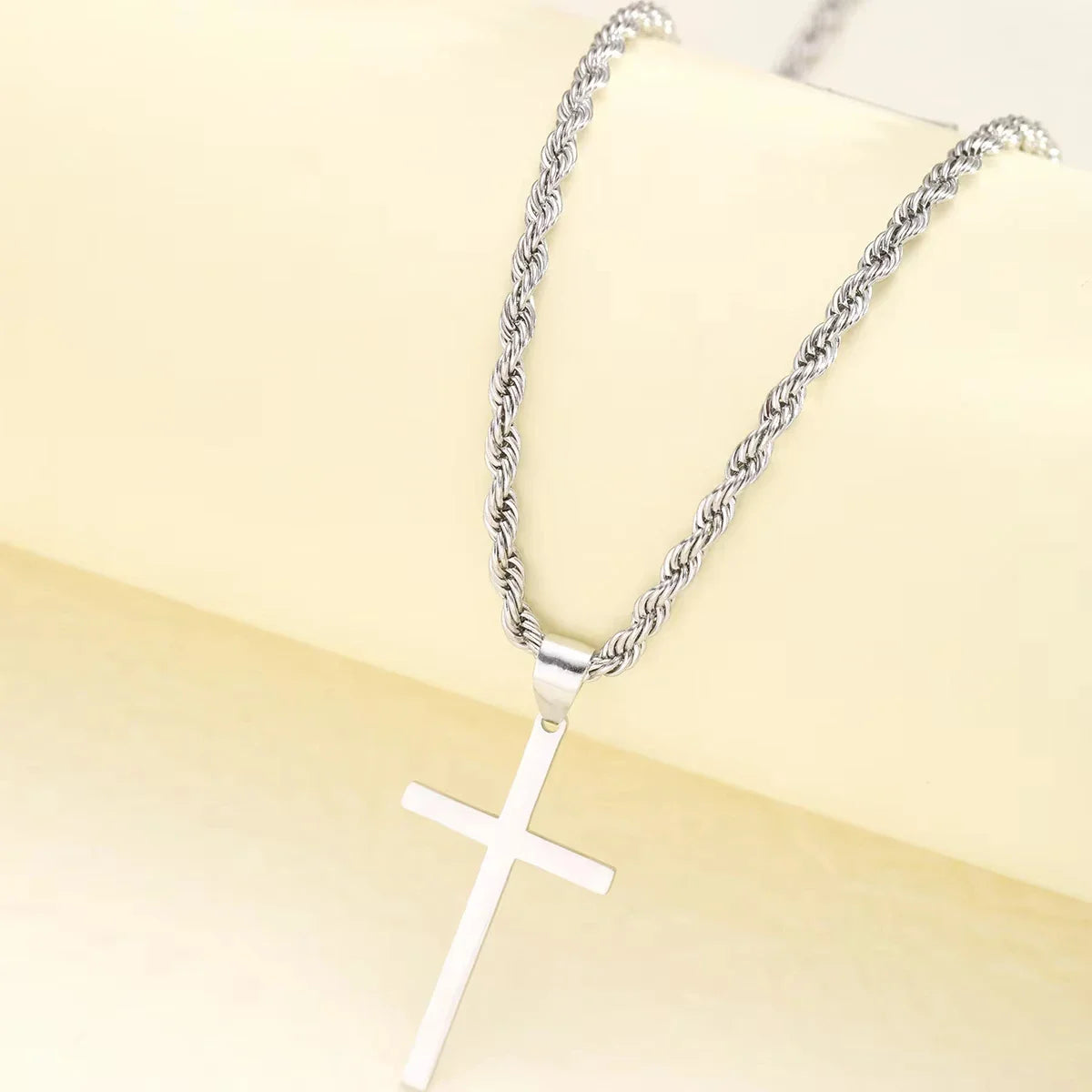 Simple Gold Cross Necklace