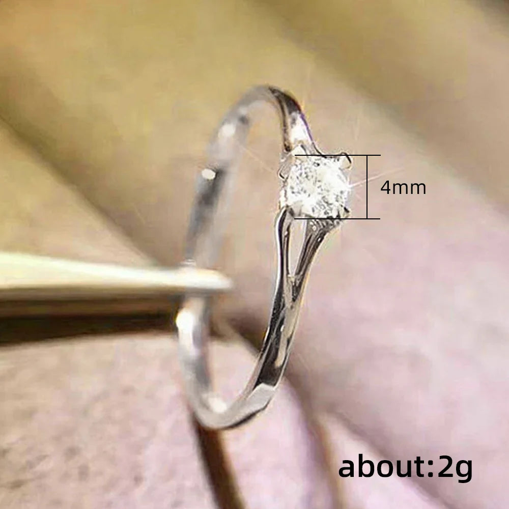 Minimalist Zirconia Ring