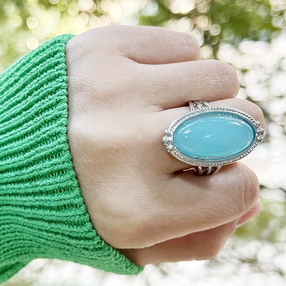 Vintage Sterling Silver Turquoise Ring