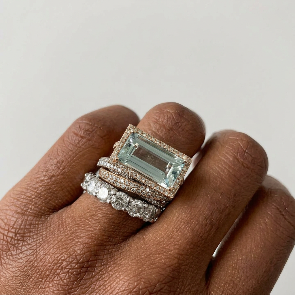 Vintaje Ring made of Silver and Turquoise