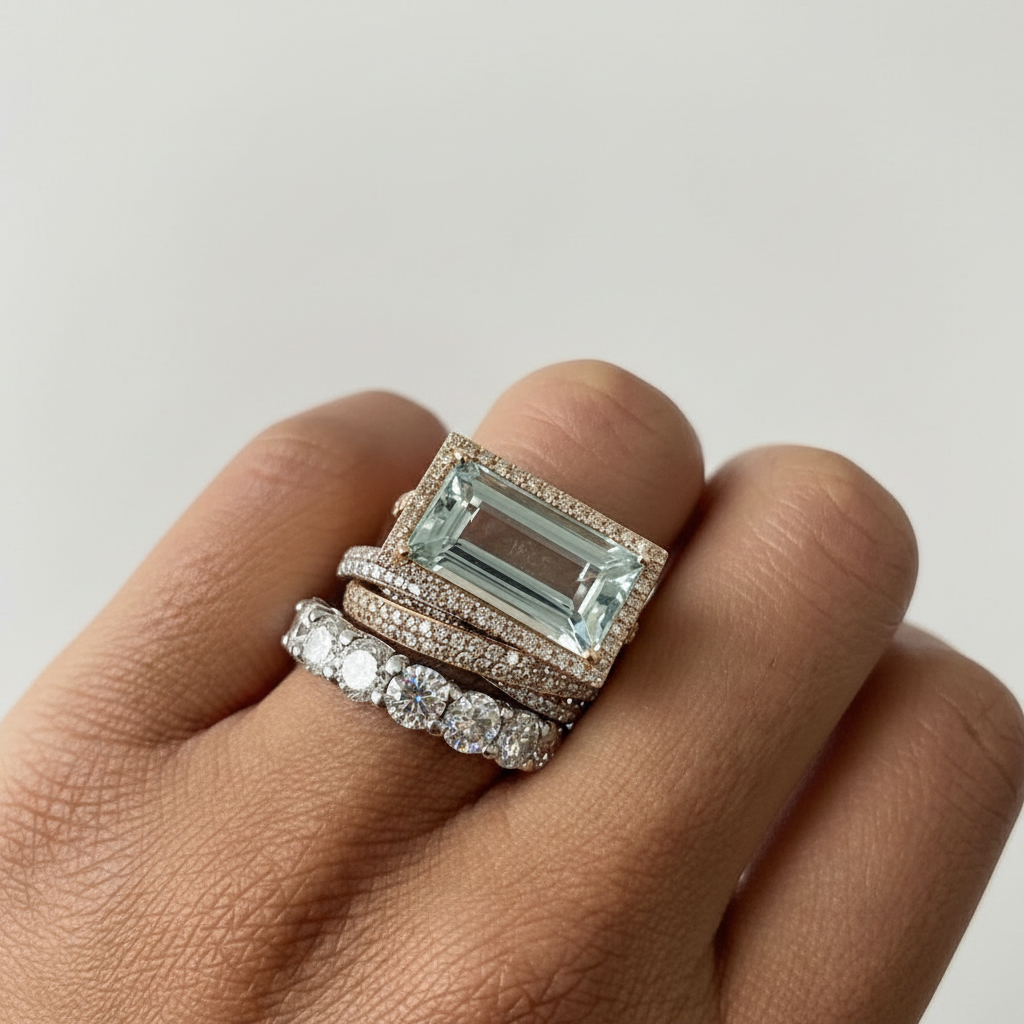 Vintaje Ring made of Silver and Turquoise