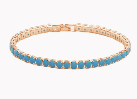 Elegant Gold & Turquoise Chain Necklace