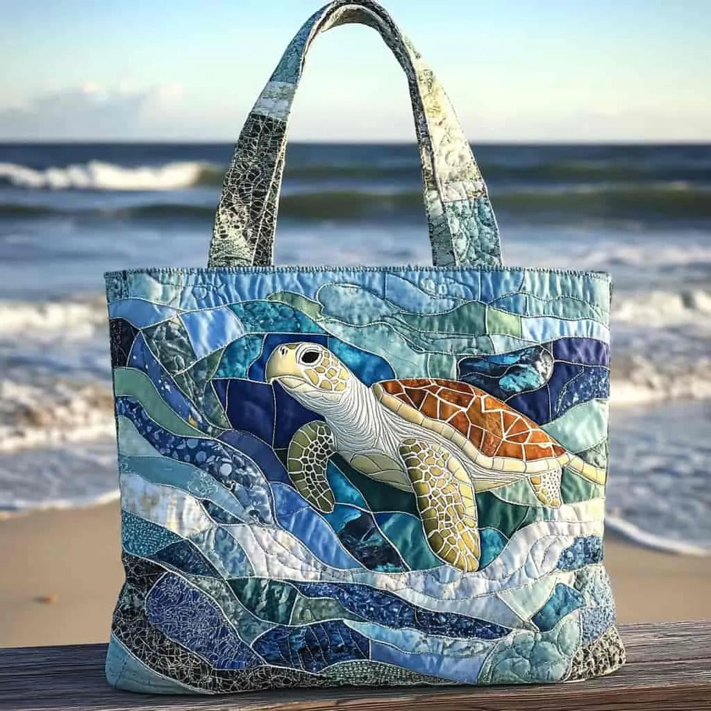 HANDMADE BAG - TURTLE IN THE SEA